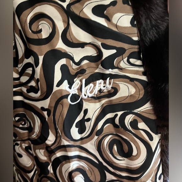 EUVC Stunning Vintage Dark Brown and Blackish Long Swing Mink Jacket - Picture 6 of 11